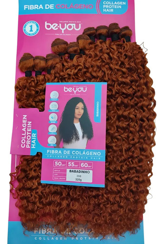 Cabelo Fibra De Colágeno Be.you Babadinho 320g Cor 350