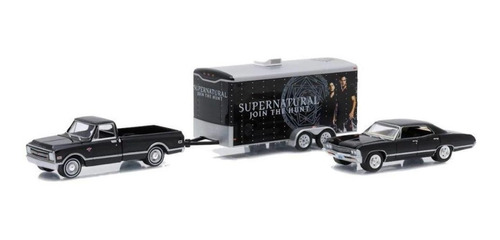 Sobrenatural 1967 Impala Chevy C10 Hitch Tow Greenlight 1/64