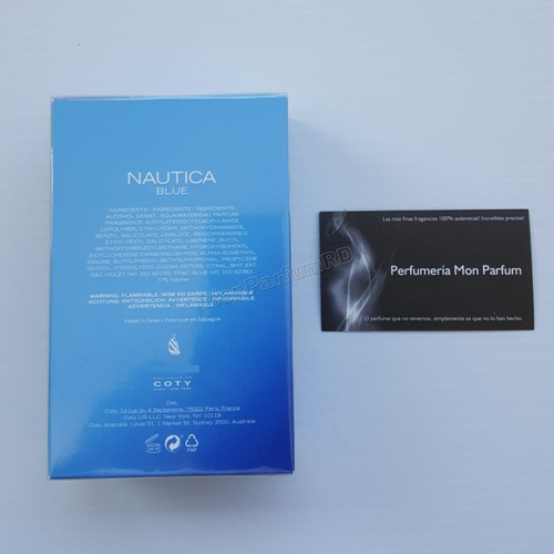 ** Perfume Náutica Blue. Entrega Inmediata **