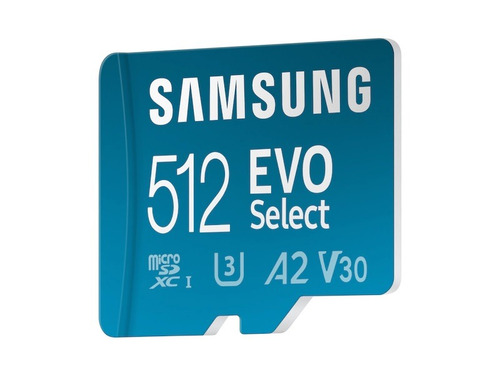 Imagen 2 de 5 de Tarjeta De Memoria Micro Sd Samsung Evo Select 512gb 130mb/s