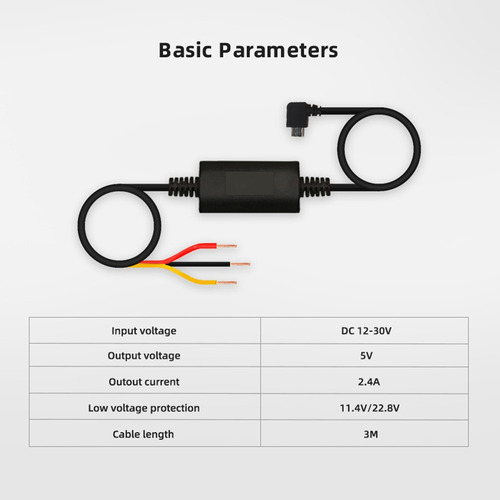 Cable De Vigilancia De Aparcamiento Para Youpin 4k A800 A800