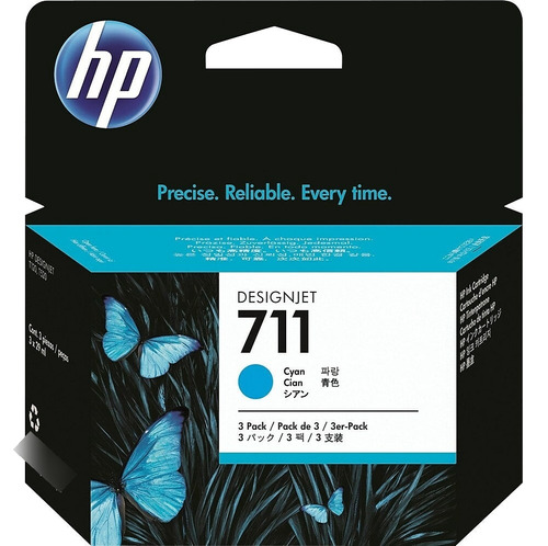 Cartucho Hp Cz134a 711 3pack Cyan 29ml T120/t520/t530/t130