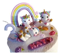 Comprar Adorno De Torta Unicornio Blanco Unicornio Arcoíris