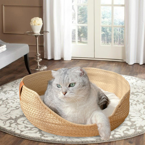 Cesta Para Cama De Gato, Rascador De Gato S Marrón