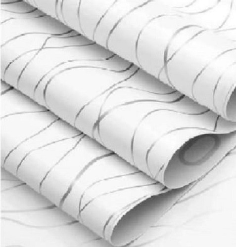 Imagen 1 de 2 de Papel Tapiz Adhesivo Vinilo Decorativo Beta Gris 10m X 45 Cm