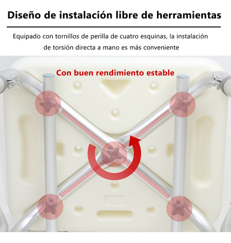 Silla Para Baño Ducha Comodo Con Brazos Para Wc Y Bañar