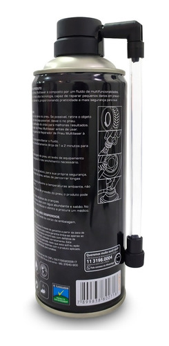 Imagem 5 de 6 de Kit 4 Reparo Pneu Selante Instantaneo Bicicleta Moto Spray