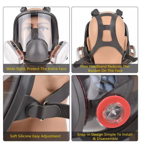 Mascarillas De Gas Para Respiradores, Viseira, Capacete