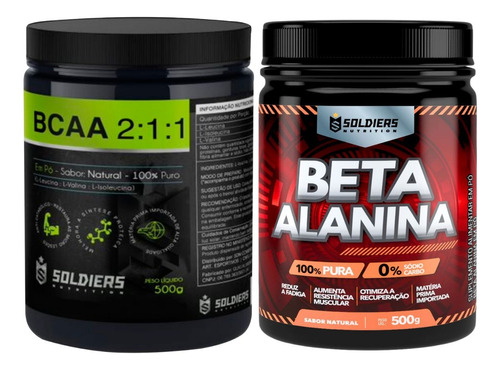 Kit: Bcaa 500g + Beta Alanina 500g