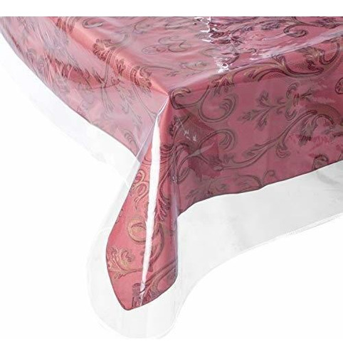 Yourtablecloth Vinilo Transparente Mantel Heavy Duty 6 