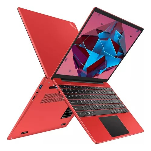 Ultrabook  Aocwei A5 red 14.1", Intel Celeron N4020  6GB de RAM 256GB SSD, Intel UHD 600 60 Hz 1920x1080px Windows 11 Pro