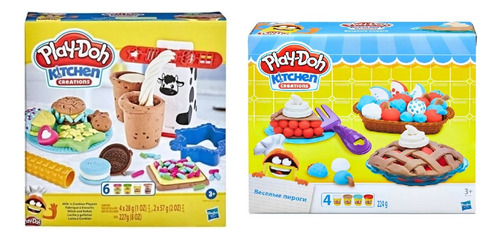 Paquete 2 Sets Play Doh Kitchen Creations Cocina