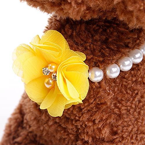 Collar De Perlas Rayminsino Para Mascotas, Cuello Elástico C