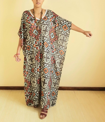 Imagem 2 de 6 de Vestido Feminino Tecido Longo Hilda