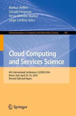 Libro Cloud Computing And Services Science - Jorge Cardoso