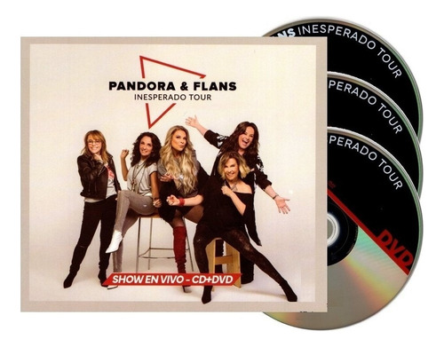 Pandora & Flans Inesperado Tour Box 2 Discos Cd + Dvd