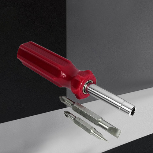 Kit De Chave De Fenda Multifuncional 6 Em 1, Chave Vermelho