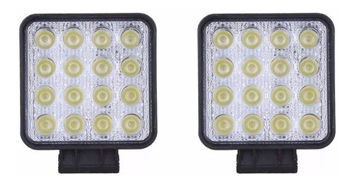 Faro Led Auxiliar 16 Led 48w 4x4 Cuatri Agro Off Road El Par