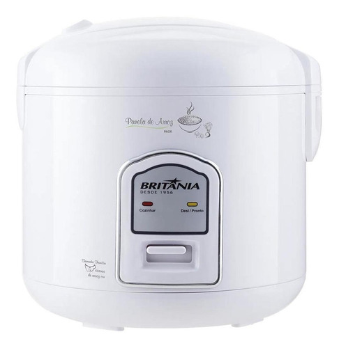 Arrozeira elétrica a vapor Britânia PA8X - Branco 127V