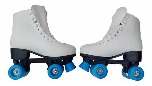 Patines Patin 4 Ruedas Llantas Blancos Roller Skate Artistic