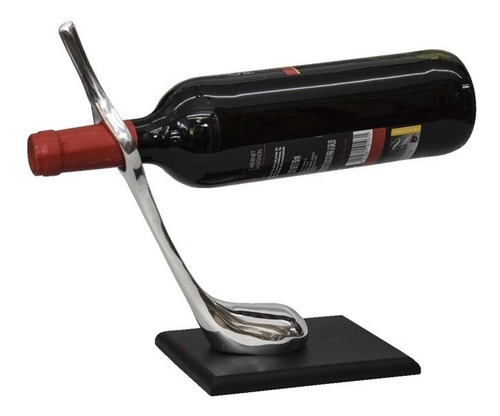 Porta Botella Diseño Golf Con Madera Mdf 27 X 19 Cm Pewter