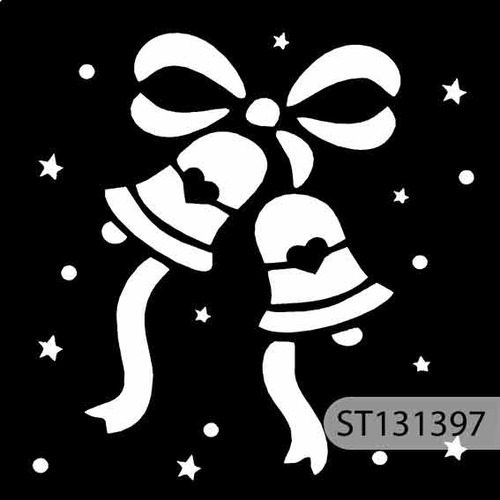 Plantilla O Stencil Navidad S69 13 Cm Uso Rudo 8 Piezas
