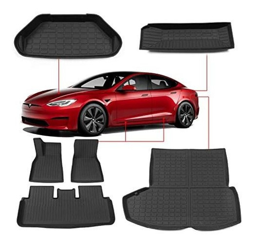 Kingna Fit 2023 Tesla Modelo S Trunk Mat Cargo Liner Kc5n3