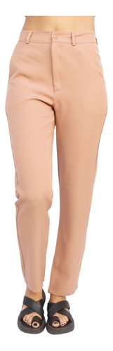 Pantalon De Crep Mujer Sastrero 