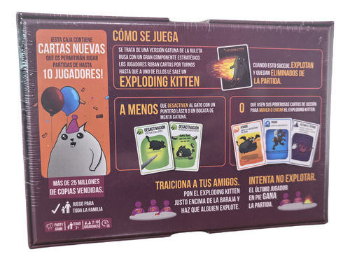 Exploding Kittens Party Pack Juego De Mesa En Español 2-10