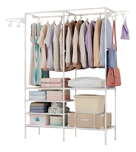 Perchero De Piso Organizador De Ropa Rack Colgador Closet 