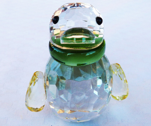 Monijor62-coleccion Antiguo Figura Cristal Facetado Pinguino