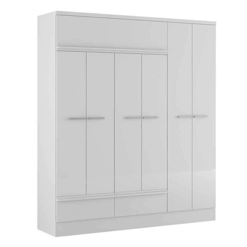 Guarda-roupa Casal 0410 6pt 2gv Branco |carraro