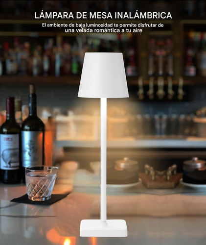 2x Lámpara De Mesa Led Escritorio Recargable Ajustable