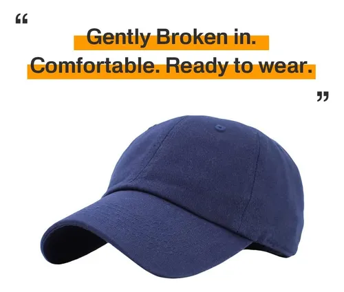 / Kb-low Nav Classic Cotton Dad Hat Gorra Lisa Ajustable.
