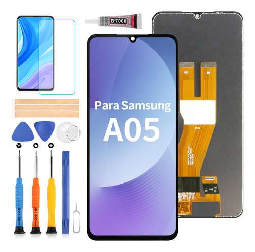 Pantalla Táctil Srjtek Para Samsung Galaxy A05 A055 Color Negro