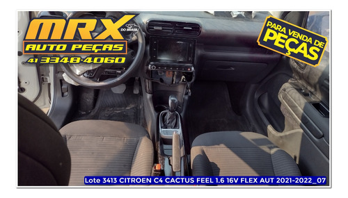 Sucata Citroen C4 Cactus Feel 1.6 16v Flex Aut 2022 Pecas