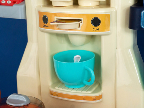Cocina Cocinita Infantil Luz, Sonido Y Agua 65 Piezas Color Azul