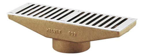 632-h Rebosadero De Rejilla Rectangular De Acero Inox Helvex