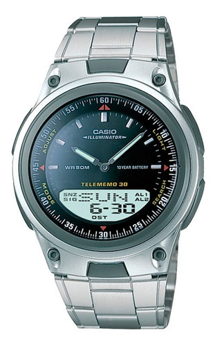 Relógio Casio Core Watch AW-80d-1Avcf em aço inoxidável Cor original da pulseira: preta
