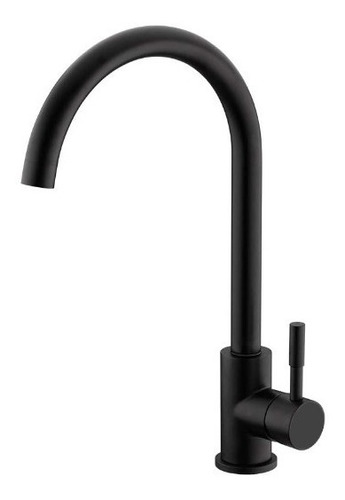 Llave Para Lavaplatos Monomando Negro Mate Fregadero