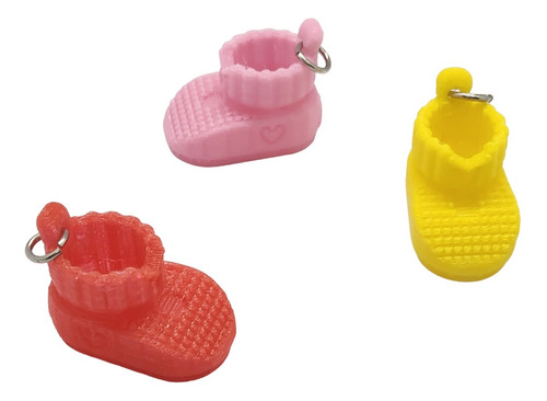 Llaveros Personalizados 3d Botita Bebe Combo Por 10