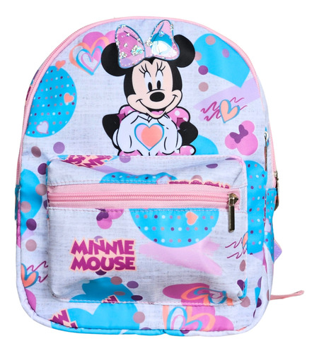 Morral Escolar Mediano Doble Bolsillo Minnie