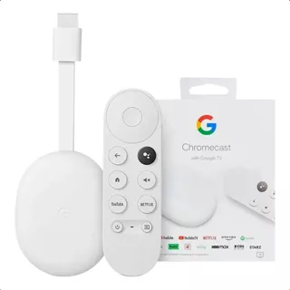 Novo Google Chromecast 4 C/google Tv 4k 8gb 100% Original