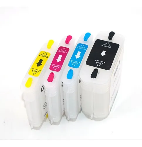 Cartuchos Recargables 10 11 Para Plotter 110 + Tinta 1 Litro