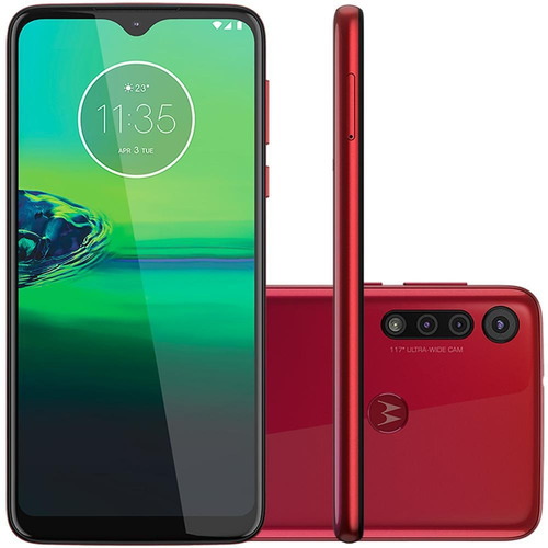 Smartphone Motorola Motog8 Play 32gb Câmera Tripla Vermelho