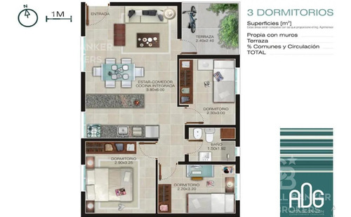 Imagen 3 de 11 de Venta Apartamento Tres Dormitorios En Sayago - 305
