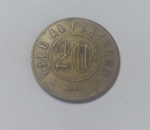 Ficha Ferrocarril 20 Centavos