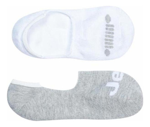 Calcetines Deportivos Jeep Set 2 Pares Blanco Y Gris Hombre