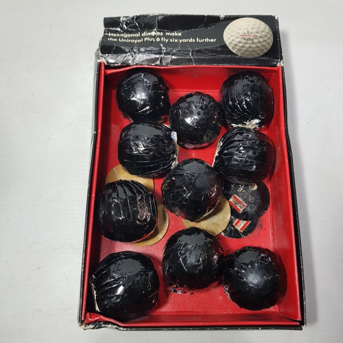 Imagen 4 de 7 de Antiguas Pelotas De Golf X 10 Caja Uniroyal Plus 6 Mag 59596