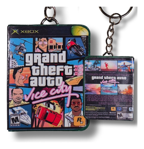 Llavero De Videojuegos Clasicos Xbox Ps2 Y Mas Consolas Gta Vice City